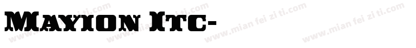Mayion Itc字体转换